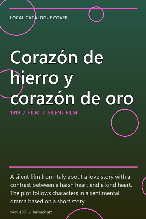 Corazón de hierro y corazón de oro poster