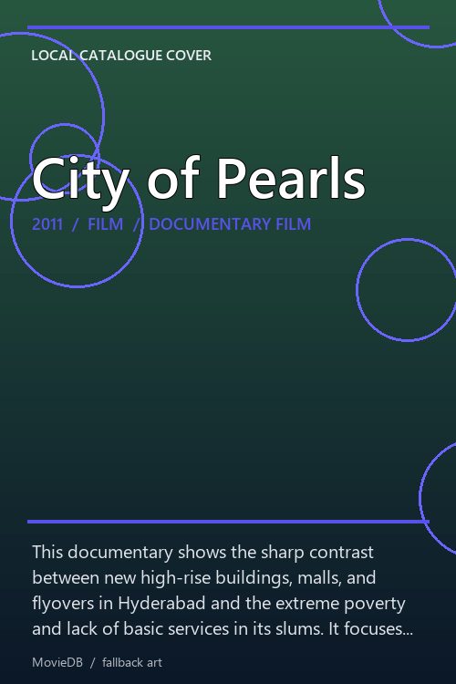 City of Pearls poster