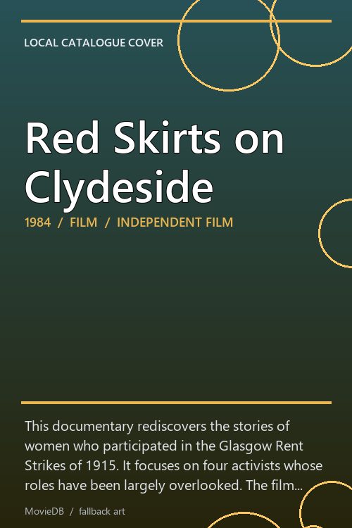 Red Skirts on Clydeside poster