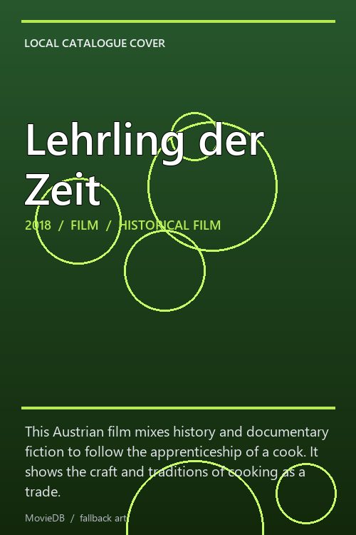 Lehrling der Zeit poster