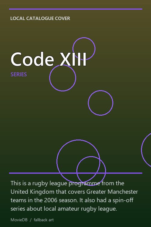 Code XIII poster