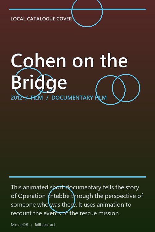 Cohen on the Bridge poster