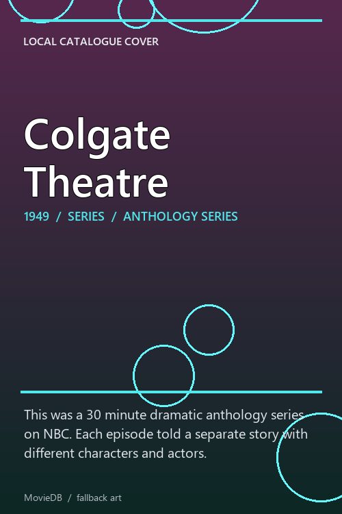 Colgate Theatre poster
