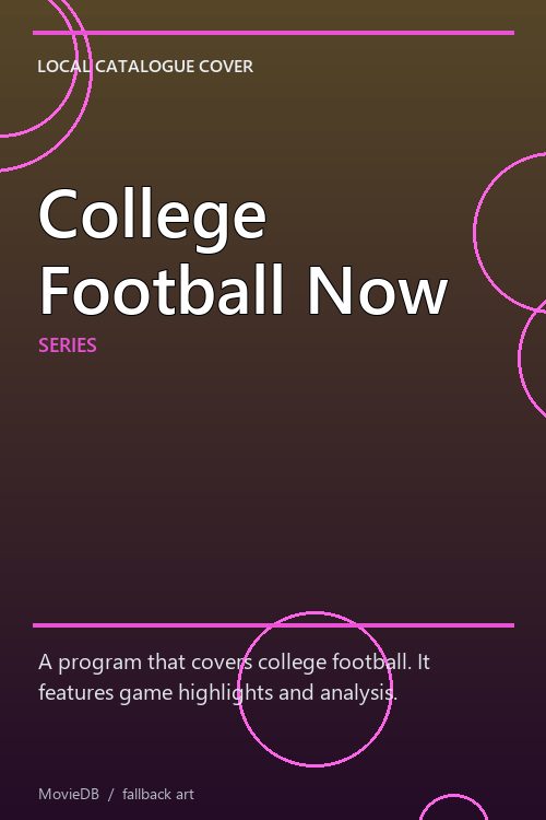 College Football Now poster