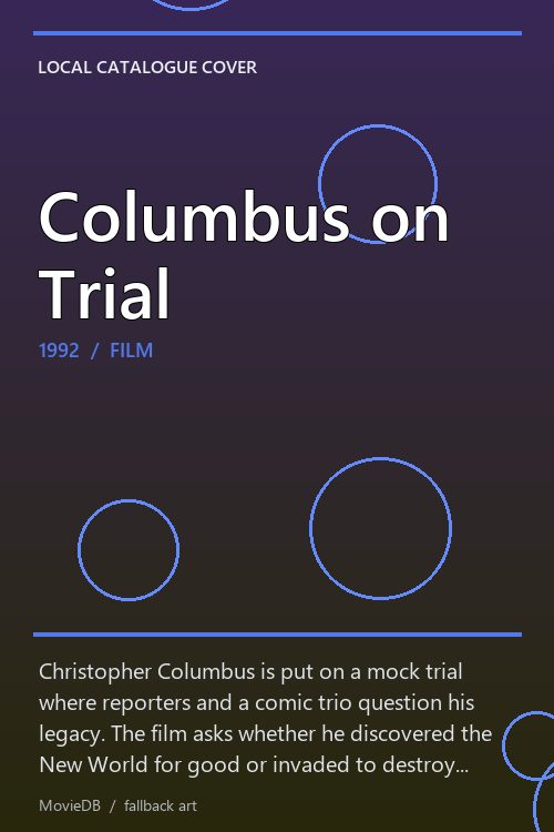 Columbus on Trial poster