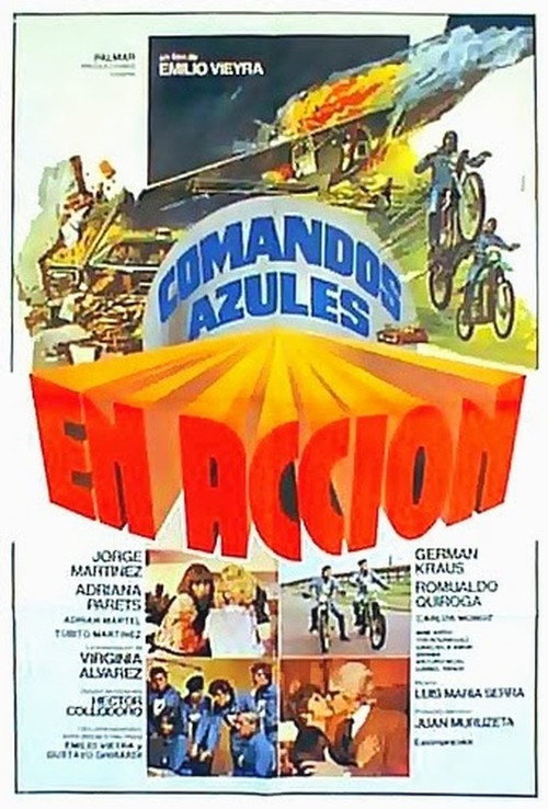 Comandos azules en acción poster