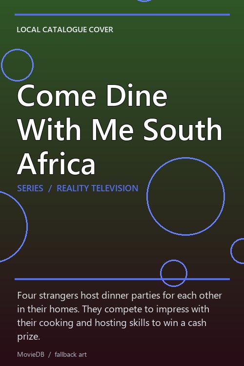 Come Dine With Me South Africa poster