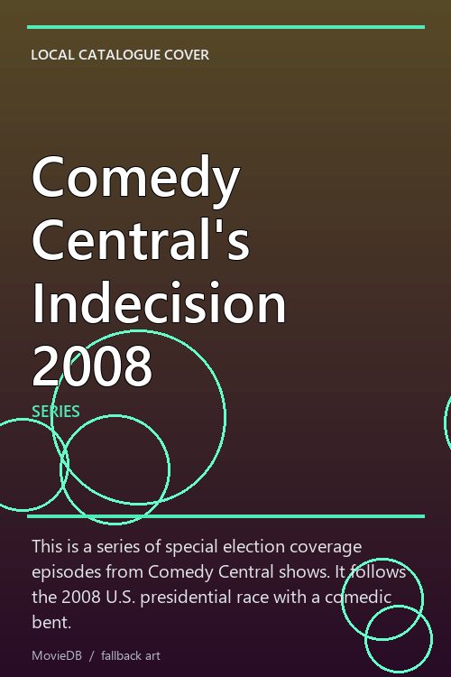 Comedy Central's Indecision 2008 poster