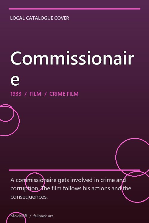 Commissionaire poster