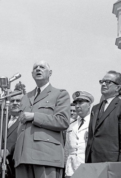 La visite du Général De Gaulle au Québec poster