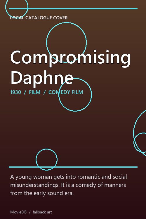 Compromising Daphne poster