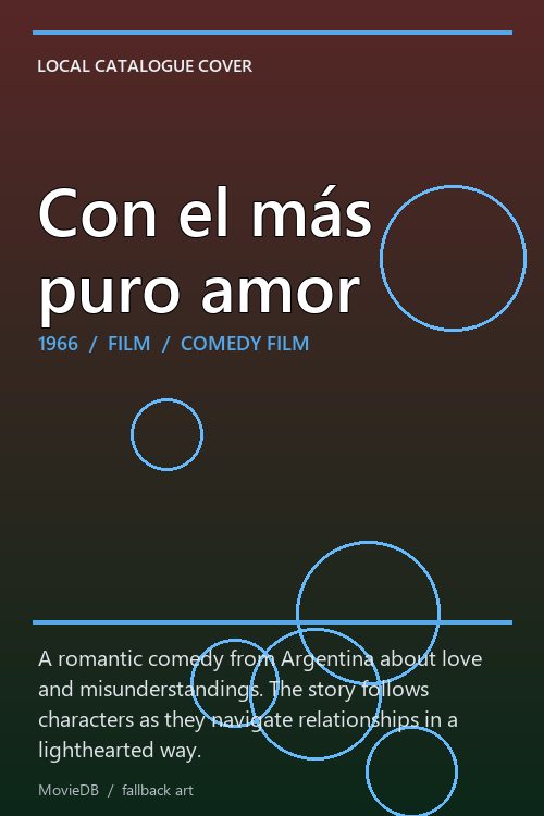 Con el más puro amor poster
