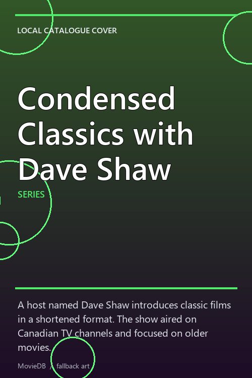 Condensed Classics with Dave Shaw poster