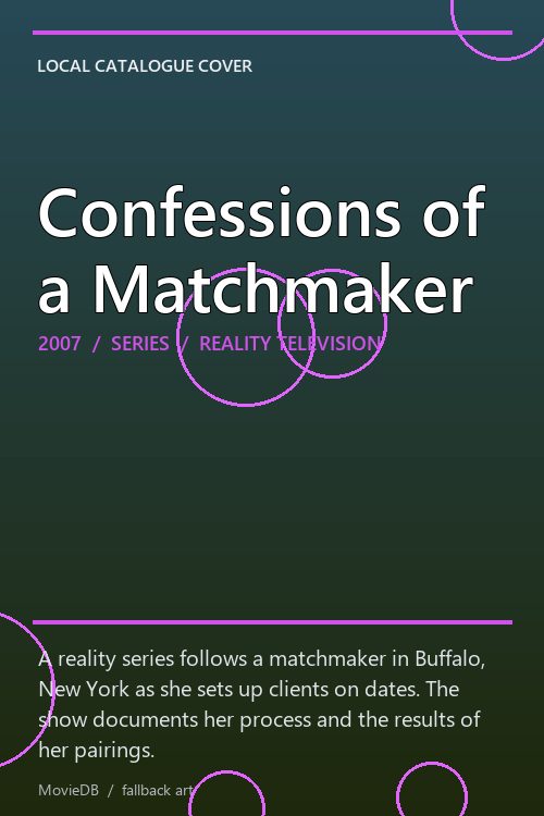 Confessions of a Matchmaker poster