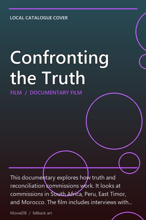 Confronting the Truth poster