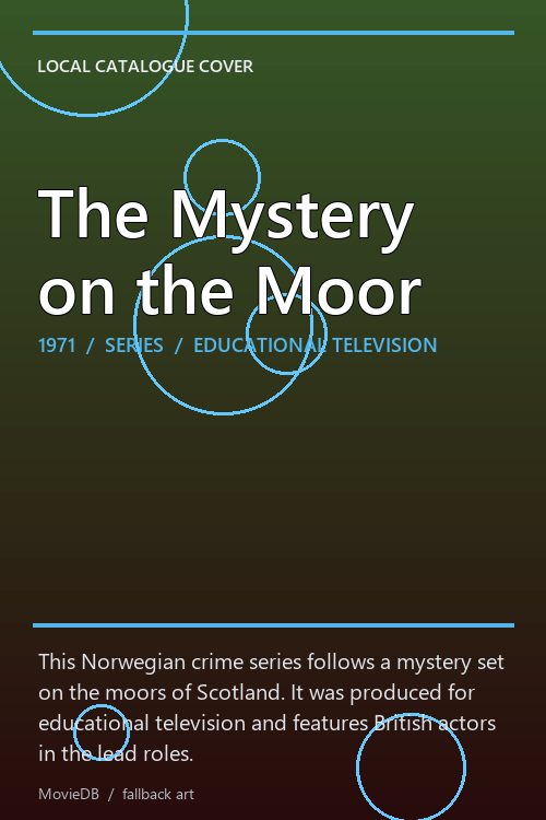 The Mystery on the Moor poster