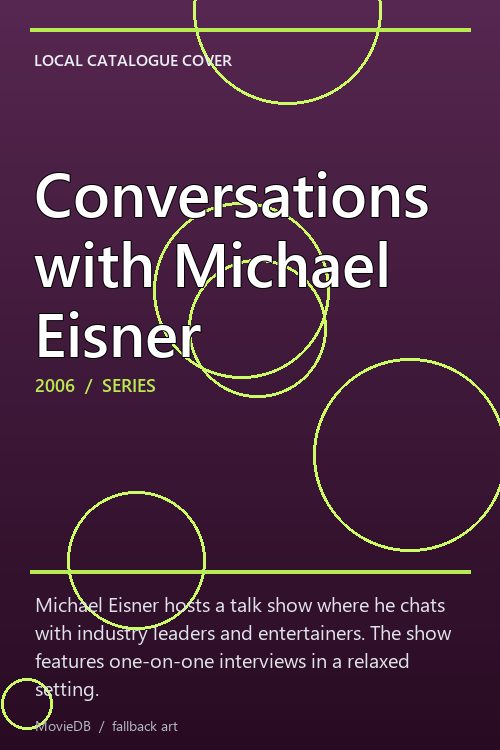 Conversations with Michael Eisner poster