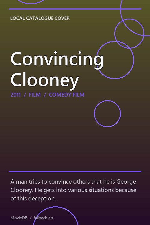 Convincing Clooney poster