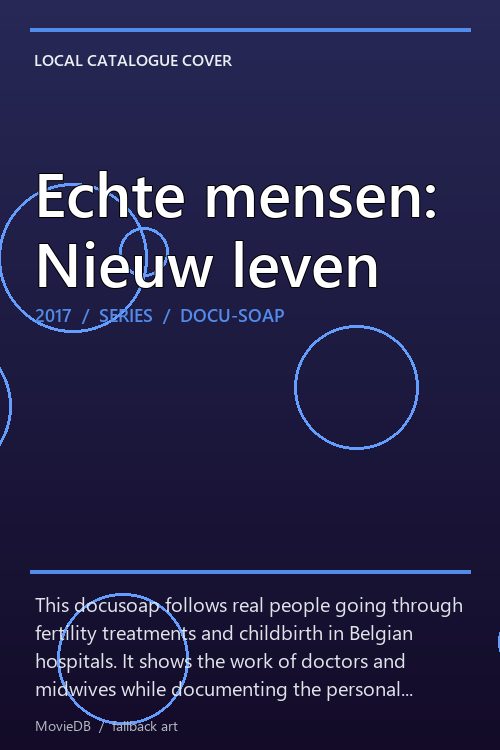 Echte mensen: Nieuw leven poster