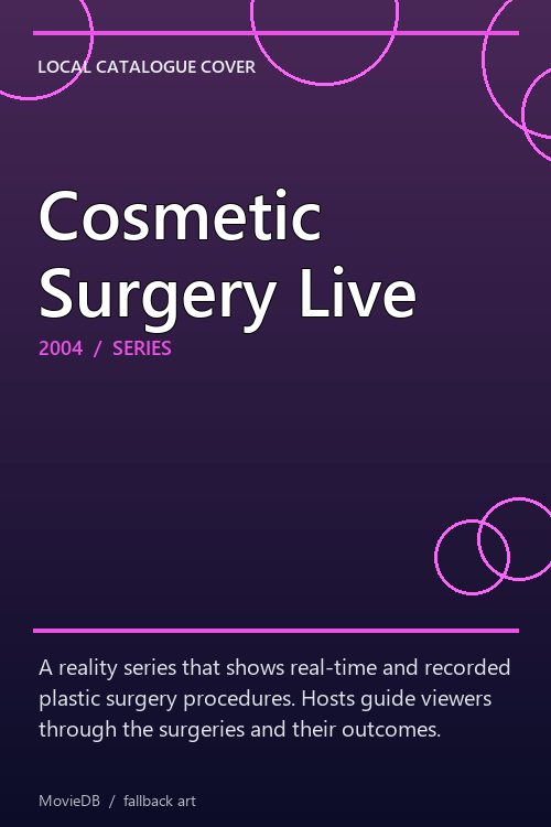 Cosmetic Surgery Live poster