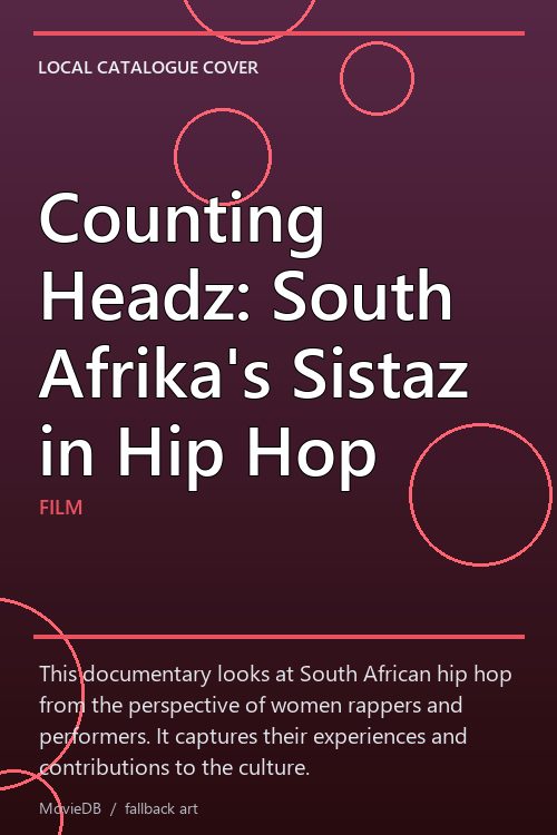 Counting Headz: South Afrika's Sistaz in Hip Hop poster