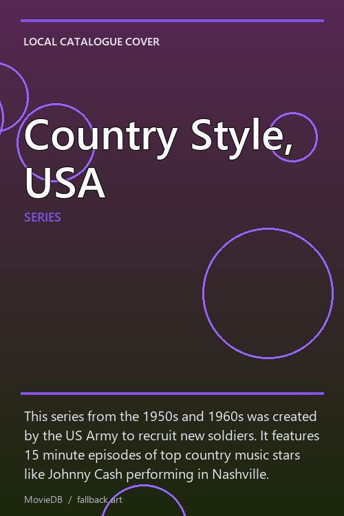 Country Style, USA poster