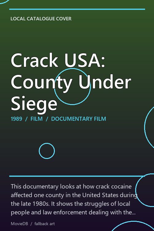 Crack USA: County Under Siege poster