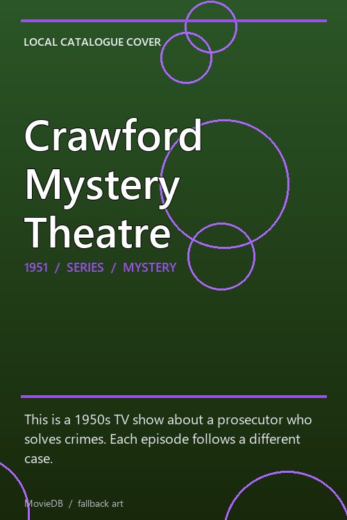 Crawford Mystery Theatre poster