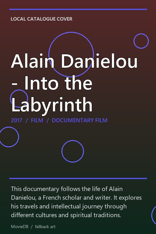 Alain Danielou - Into the Labyrinth poster