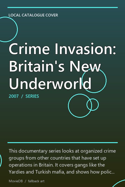 Crime Invasion: Britain's New Underworld poster