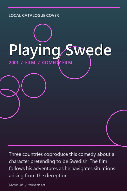Playing Swede poster