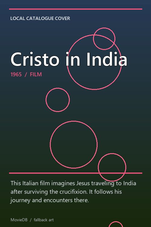 Cristo in India poster