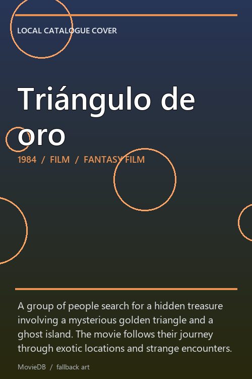 Triángulo de oro poster