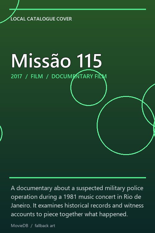 Missão 115 poster
