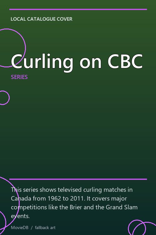 Curling on CBC poster