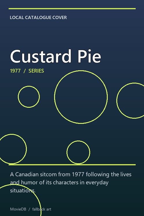Custard Pie poster