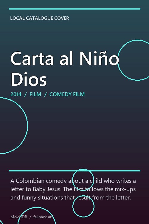 Carta al Niño Dios poster