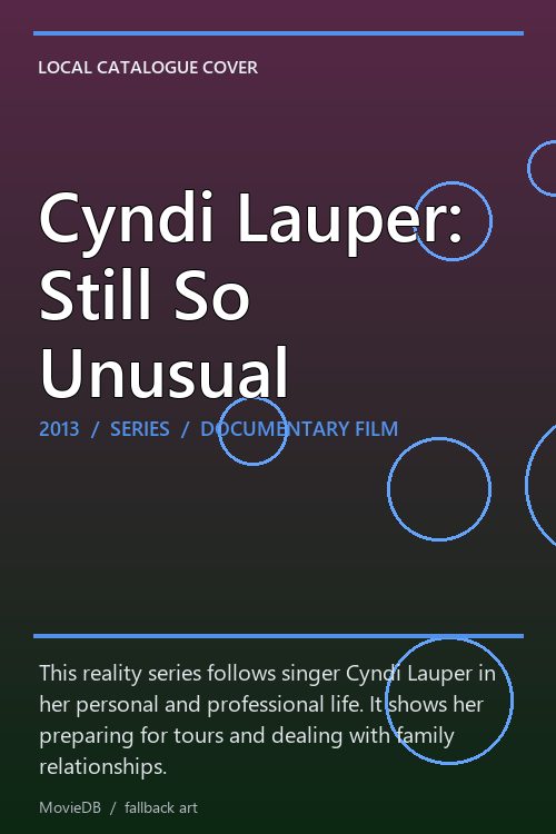 Cyndi Lauper: Still So Unusual poster