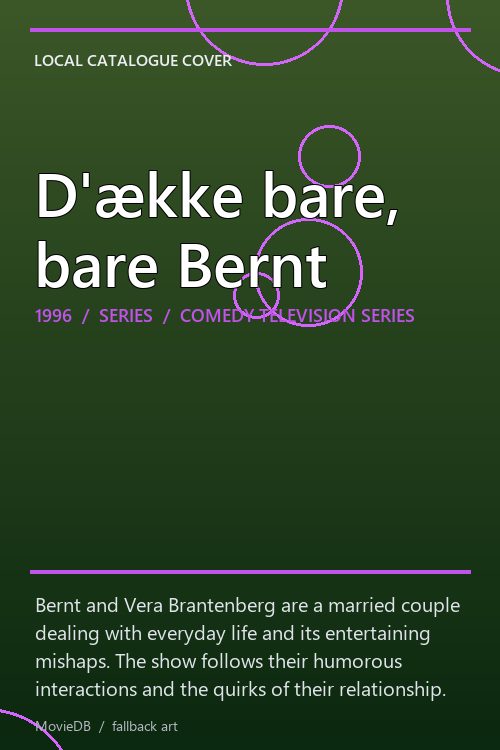 D'ække bare, bare Bernt poster