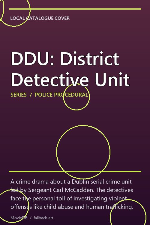DDU: District Detective Unit poster