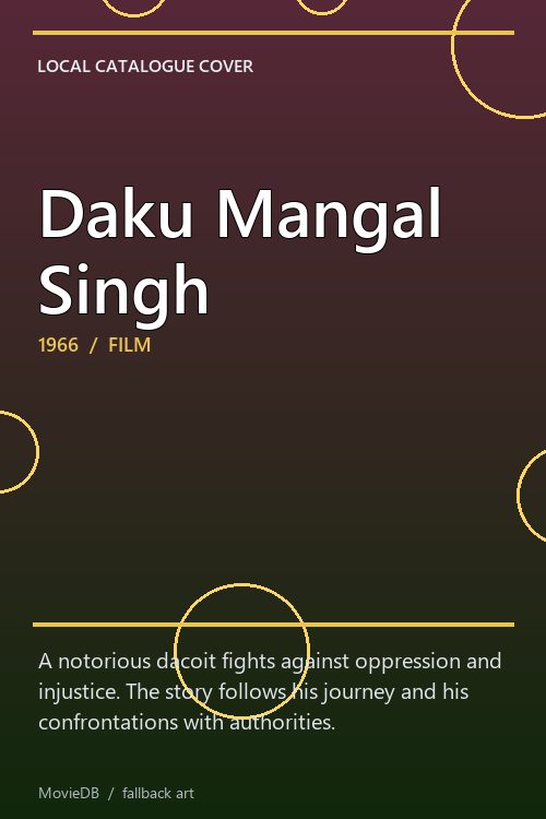 Daku Mangal Singh poster