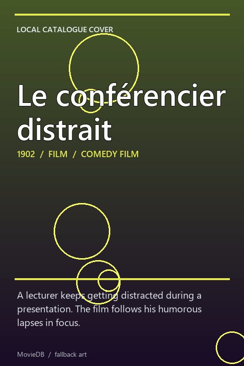 Le conférencier distrait poster