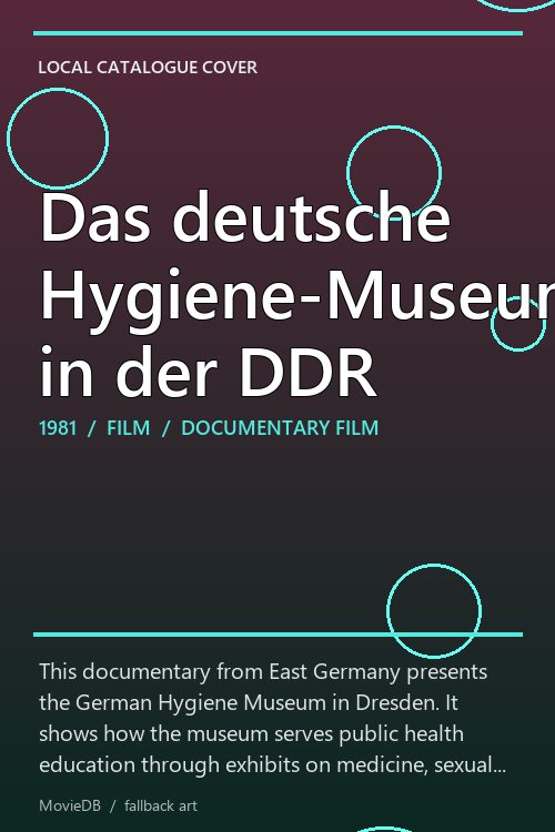 Das deutsche Hygiene-Museum in der DDR poster