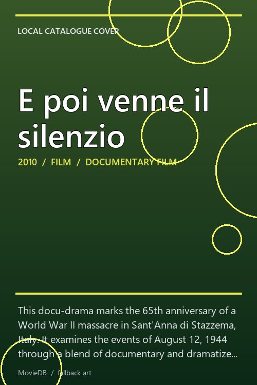 E poi venne il silenzio poster