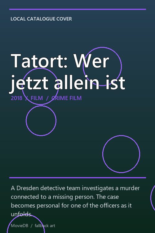 Tatort: Wer jetzt allein ist poster