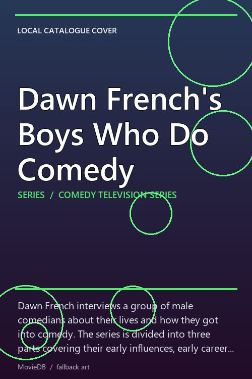 Dawn French's Boys Who Do Comedy poster
