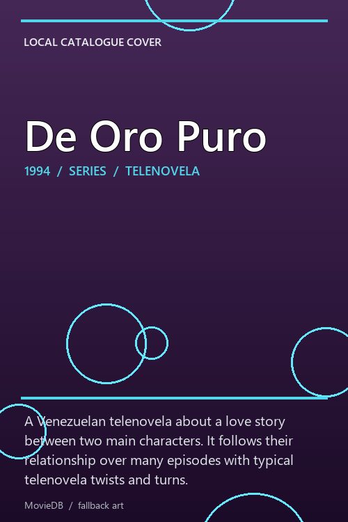 De Oro Puro poster