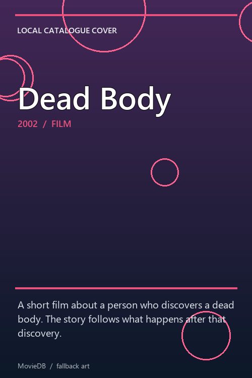 Dead Body poster