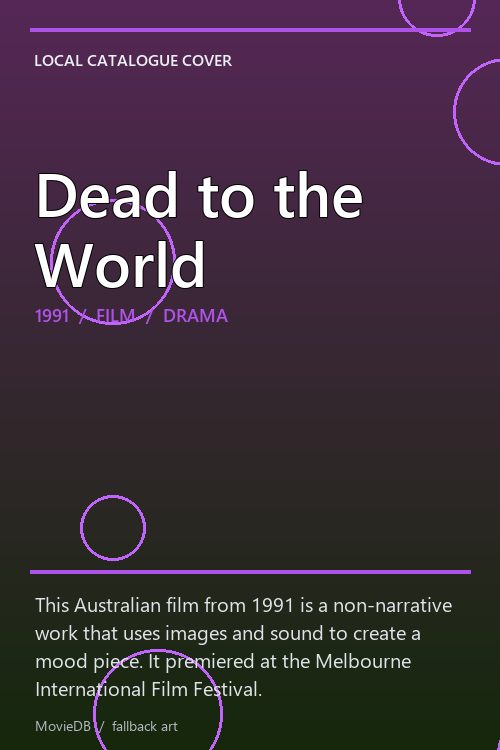 Dead to the World poster