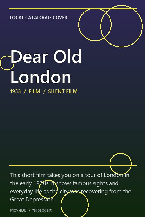 Dear Old London poster